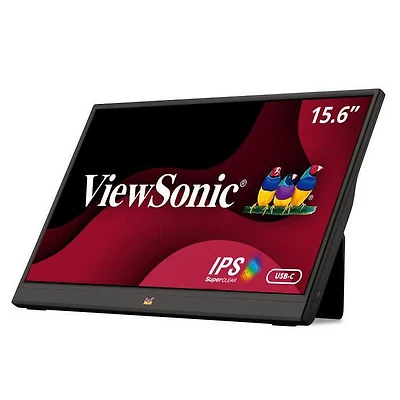 Viewsonic 15.6 Inch 1080p Portable IPS Monitor with Mobile Ergonomics, USB C, and HDMI for Home and Office