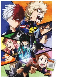 My Hero Academia - Faces Wall Poster