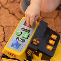 Maxx Action Bulldozer 16 po avec commandes joystick, lumières, sons de chantier, déplacement motorisé et godet fonctionnel MAXX ACTION POWER Bulldozer