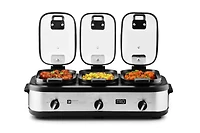 TRU Triple Slow Cooker with Locking Lids