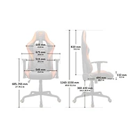 Chaise de gaming Cougar Armor Elite - Cuir PVC avec dossier inclinable jusqu'à 160º, accoudoirs 2D réglables et mécanisme d'inclinaison ajustable, coussins pour la tête et les lombaires