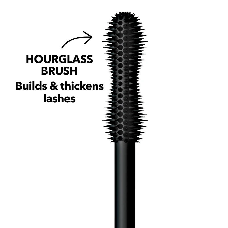Hard Candy Full Volume Mascara, Volumizing Mascara, Hourglass Brush, Smudge-Proof
