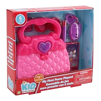 Kid Connection My First Purse with Light 6 Piece Pretend Playset for Ages 3+, 6pcs Set