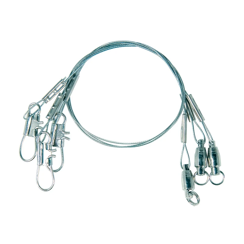Eagle Claw QLSBBB30-12 12" Ball Bearing Steel Leaders, 30Lb Test, 3Pk, 12" Ball Bearing Steel Leaders