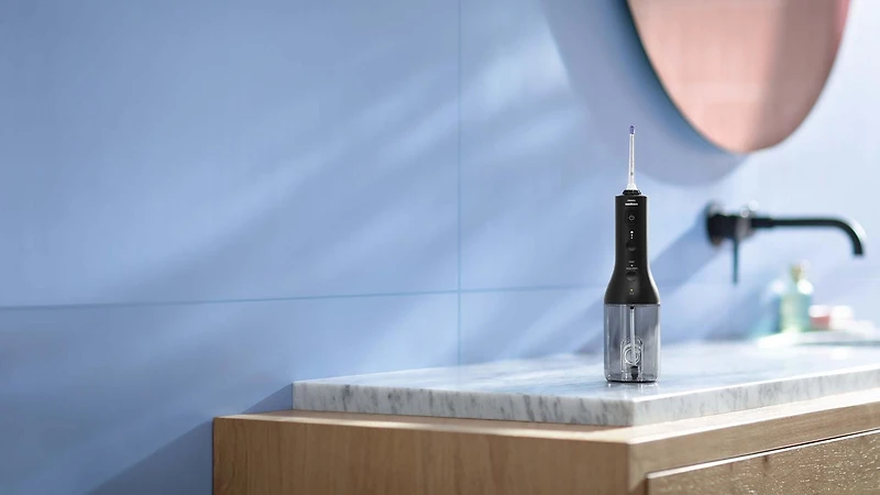 Philips Sonicare Power Flosser 3000 sans fil, irrigateur buccal, noir, HX3806/23CN