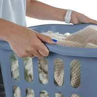 Sterilite 53 Liter Rectangular Laundry Basket Blue Moonlight