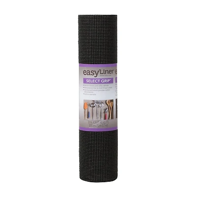 Select Grip EasyLiner Brand Shelf Liner, Black, 20 in. x 24 ft.