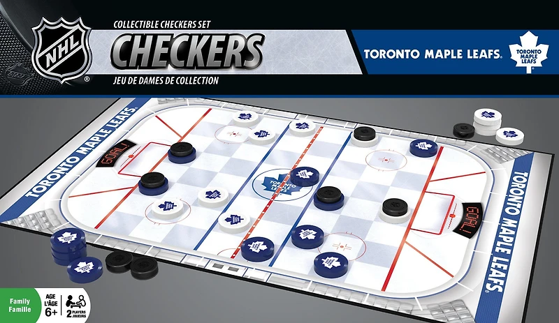 Jeu de dames à collectionner Maple Leafs de Toronto de la LNH