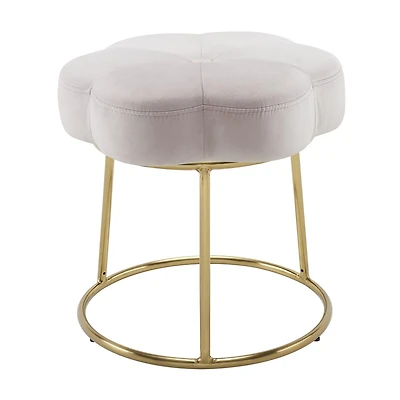 Sabine Accent Vanity Stool, Pink