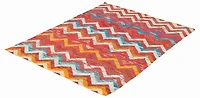 ECARPETGALLERY Tapis Fait à la Main pour Salon, Salle à Manger et Chambre à Coucher Transitionnel Collection Sari Silk 5'3" x 7'3" en Rouge