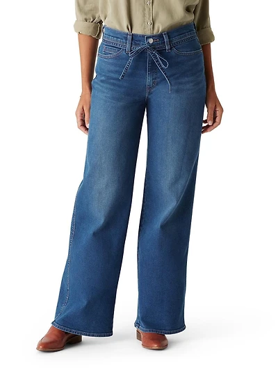 Levi Strauss Signature™ Women's Vintage Belted Wide-Leg Jeans