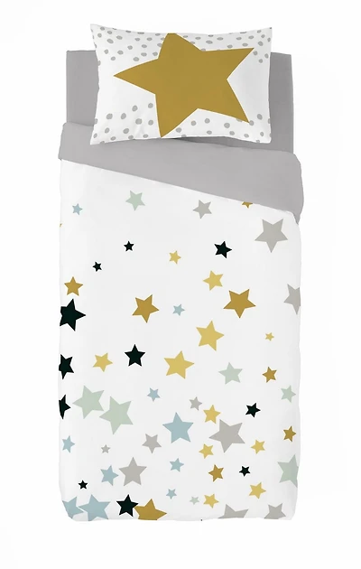 Gouchee Home Yael Star Print Cotton Duvet Cover Set