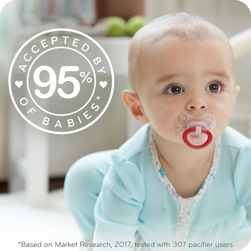 NUK Orthodontic Pacifiers, 6-18 Months, 2-Pack