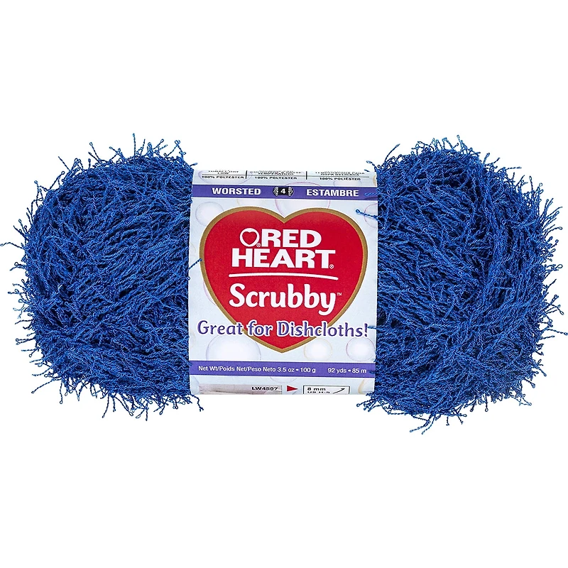 Red Heart® Scrubby™ Yarn, Polyester #4 Medium, 3.5oz/100g