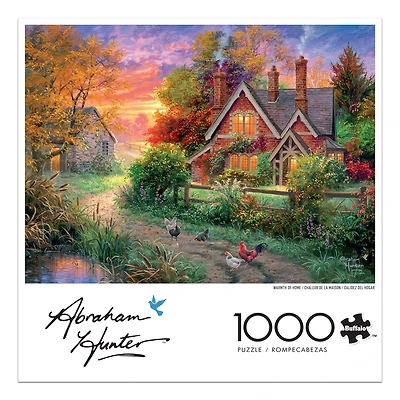 Puzzle entrelacé de 1000 pièces pour adultes (14 ans et plus) Buffalo Games Abraham Hunter Chaleur de la Maison