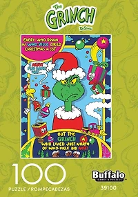 Buffalo Games Grinch Ball 100-Piece Interlocking Jigsaw Puzzle for Children Ages 6+