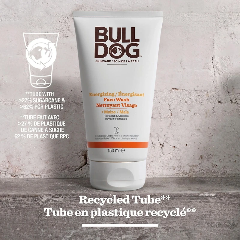 Bulldog Energizing Face Wash, 150 mL