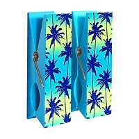 Mainstays Beach Towel Clips - Palm Cool, COOL PALM DESIGN