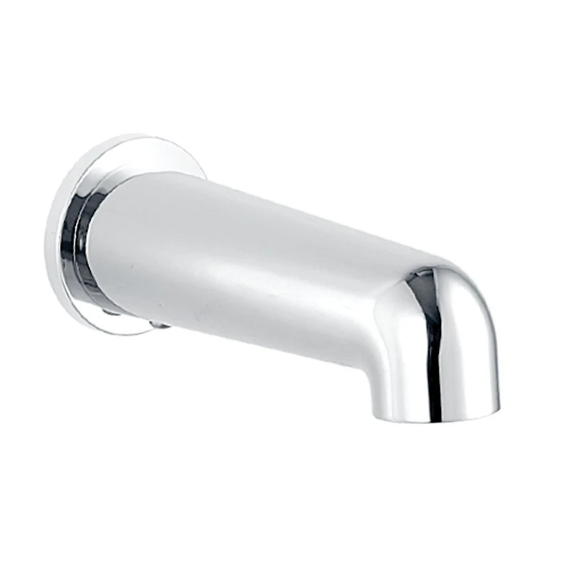 Round 3-functions thermostatic valve, handheld shower 10 settings, bath spout or simultaneously, chrome finish