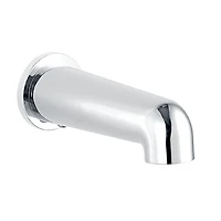 Round 3-functions thermostatic valve, handheld shower 10 settings, bath spout or simultaneously, chrome finish