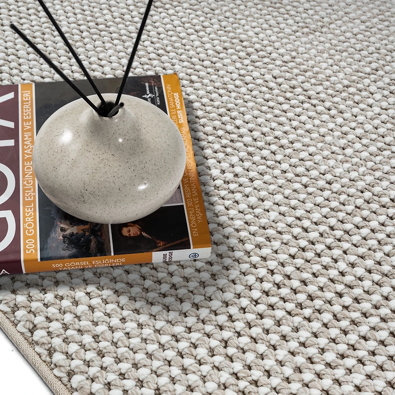 Mainstays Mira Beige Area Rug, 5’ x 7’