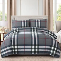 Marina Decoration Ultra Soft Silky Zipper Rich Printed Rayon from Bamboo All Season Duvet Cover Set with Pillowcases, Modern Fantasy Geometric Pattern