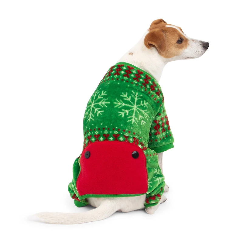 One Paw, Holiday Snowflake PJ, Dog Pajamas