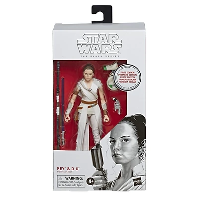 Star Wars The Black Series Rey and D-O Toys 6-inch Scale Star Wars: The Rise of Skywalker Collectible Action Figures