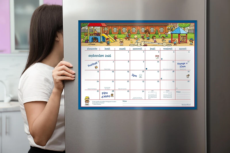 2027 Motherword Ultimate Family Large Desk/Wall Calendar, French