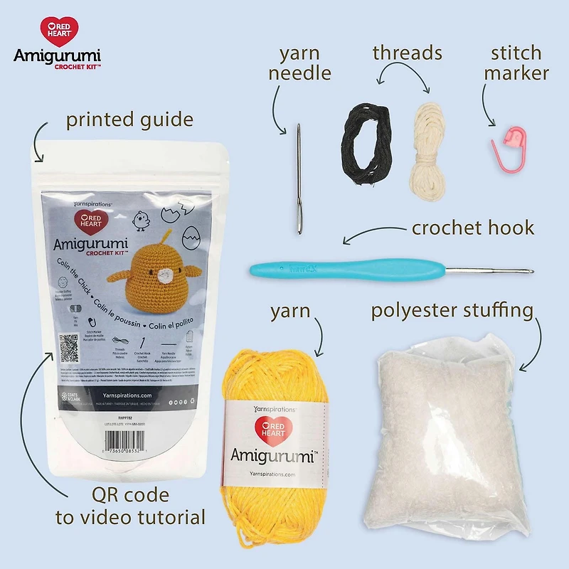 Red Heart™ AMIGURUMI Crochet Collection Kit