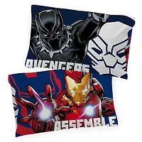 Marvel Avengers Ensemble de Literie 4 Pièces pour Lit 1 Place + En Prime un Sac