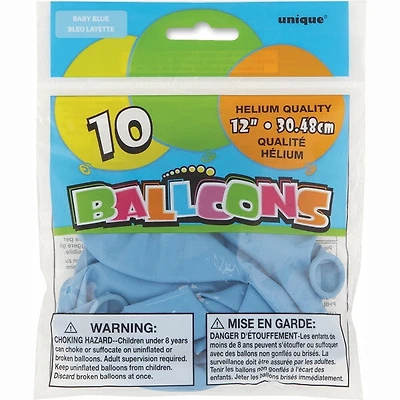 10CT BLUE BALLOONS - FRENCH