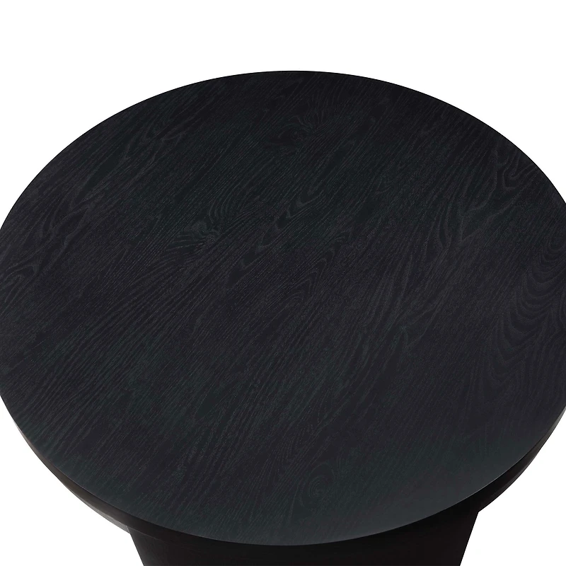 Drew Barrymore - Table basse ronde Mod Beautiful, Finition noir