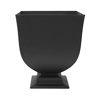 15" Hourglass Urn Planter Black
