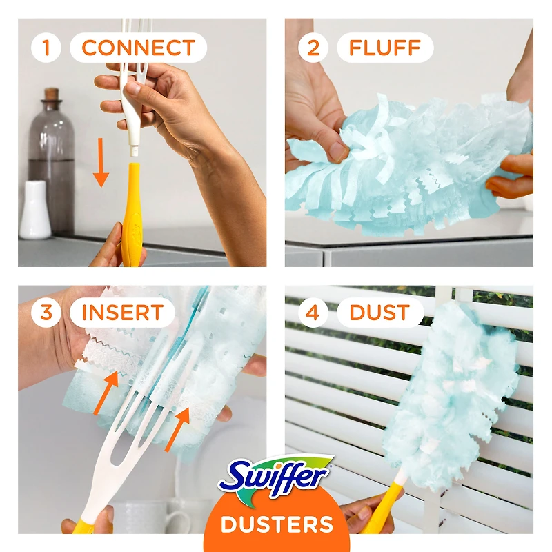 Swiffer Dusters Multi-Surface Duster Refills for Cleaning, Lavender Scent, 10CT