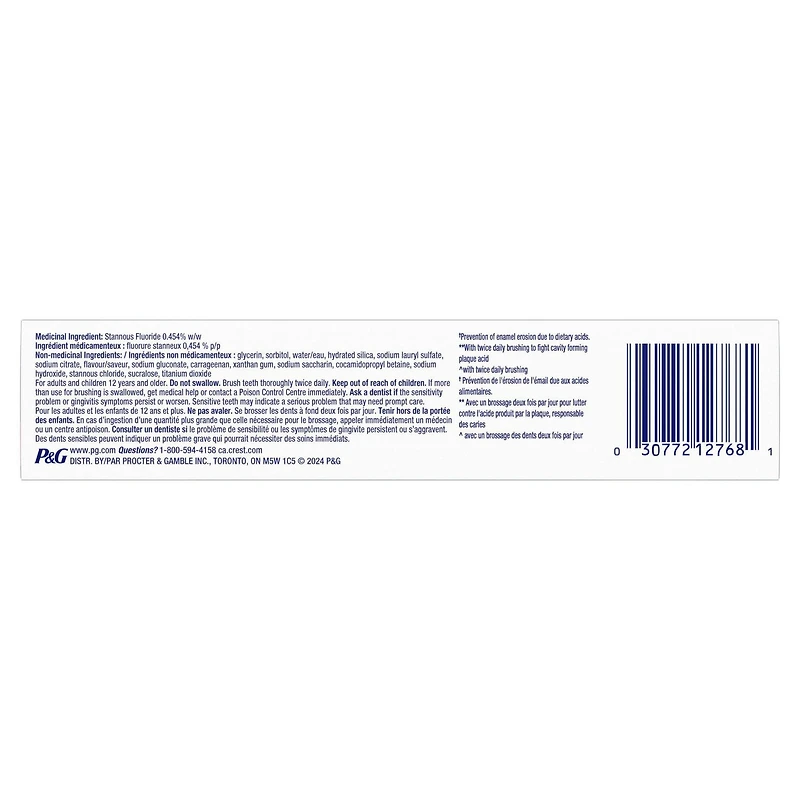Crest Pro-Health Advanced Maximum Cavity Protection + Erosion Prevention Toothpaste, 90ML