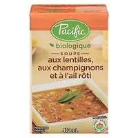 Pacific Foods Soupe Legumes Lentilles Champignons