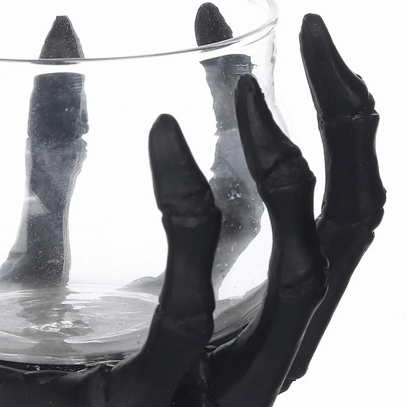 Porte-bougies en os sur le thème d’Halloween pour les décorations d’intérieur d’Halloween 10.1cm