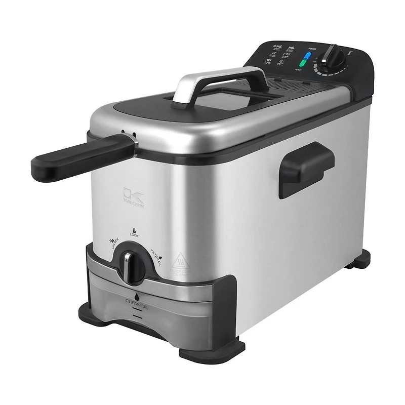 Friteuse Kalorik avec Système de filtration d'huile FT 43721 Capacité de 3L