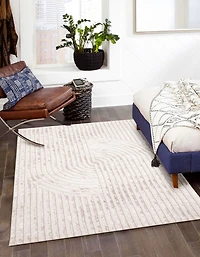 ECARPET Brie Tapis Contemporain / Moderne pour Salon, Chambre, Salle A Manger, Entrée, Couloir et Plus Encore.