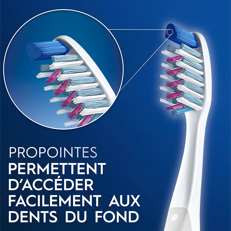 Brosse à dents Oral-B Pro-Santé Pénètre profondément souple, 4 unités