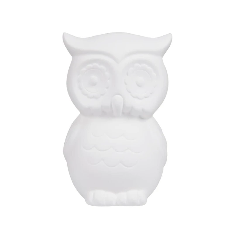 Create Basics Tirelire Hibou en Céramique à Peindre