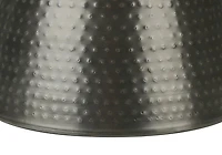 Monarch Specialties  Table D'appoint, Tambour, Coté, Bout, Table De Nuit, Lampe, Salon, Chambre À Coucher, Métal Gris, Contemporain, Moderne