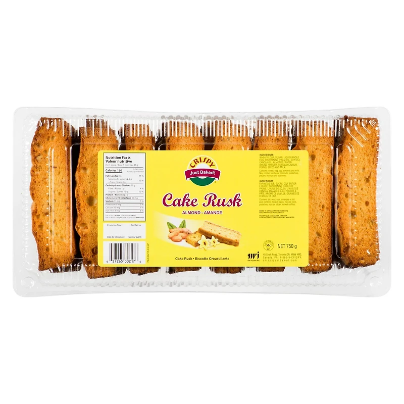 Almond Cake Rusk, 750G