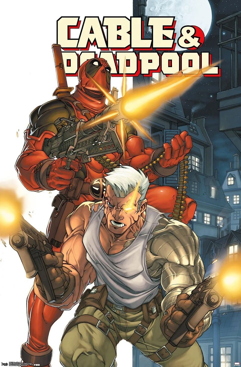 Marvel Comics Deadpool and Cable Wall Poster, 22.375" x 34"