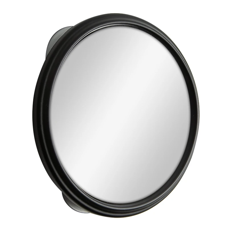 Era Shire Suction Fogless Mirror with Suction Cups, Black 6in Diameter, Shire Fogless Mirror