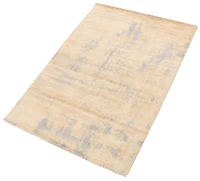 ECARPETGALLERY Tapis Noué à la Main pour Salon, Salle à Manger et Chambre à Coucher Transitionnel Collection Galleria 5'3" x 7'6" en Ivoire
