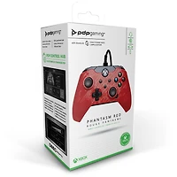 PDP Gaming Wired Controller: Phantasm Red - Xbox Series X|S, Xbox One, Xbox, Windows 10, 049-012-NA-CMRD
