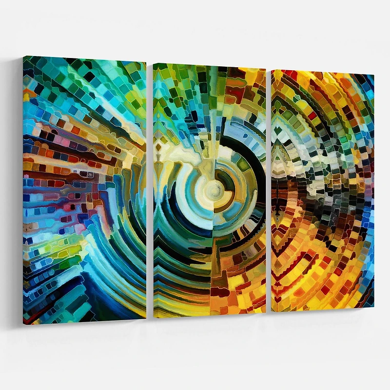 Impression sur toile « Paths Of Stained Glass » Design Art