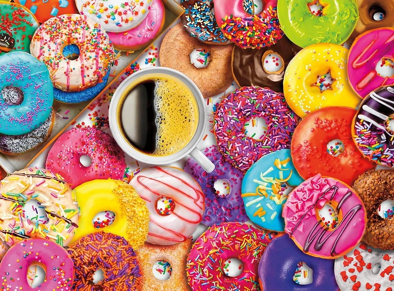 Buffalo Games Le puzzle Signature Series Coffee & Donuts en 1000 pièces